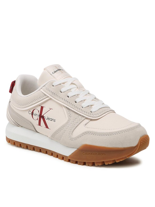 Calvin Klein Jeans Sneakersy Calvin Klein Jeans Toothy Runner Irregular Lines W YW0YW00934 Béžová