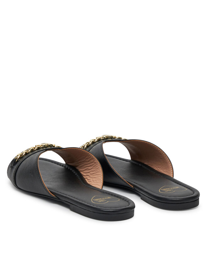 LOVE MOSCHINO Klapki LOVE MOSCHINO JA28151G0MIE0000 Czarny