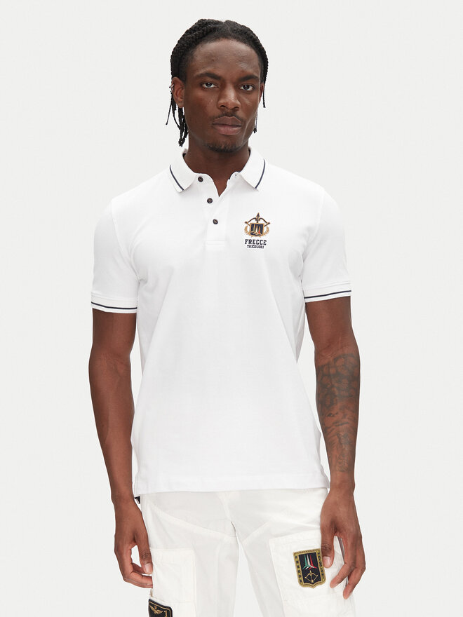 Aeronautica Militare Aeronautica Militare Poloshirt 251PO1850P191 Weiß Slim Fit