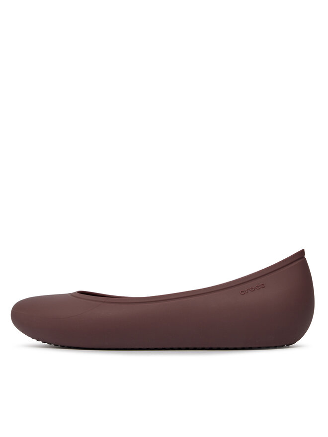 Baleriny Crocs Brooklyn Flat 209384 Bordowy | eobuwie.com.pl