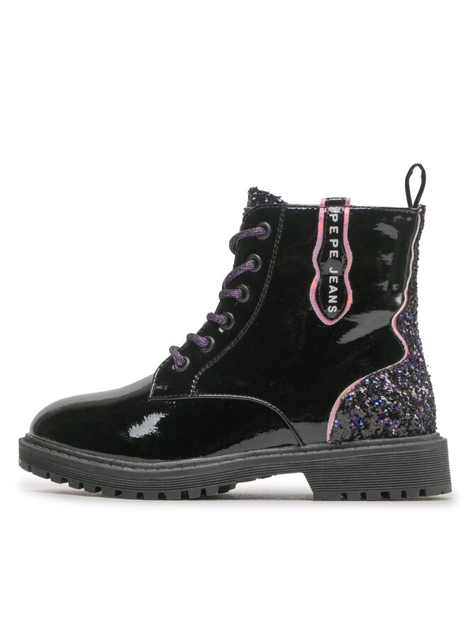 Pepe Jeans Туристически oбувки Pepe Jeans Hatton Glitter PGS50185 Черен