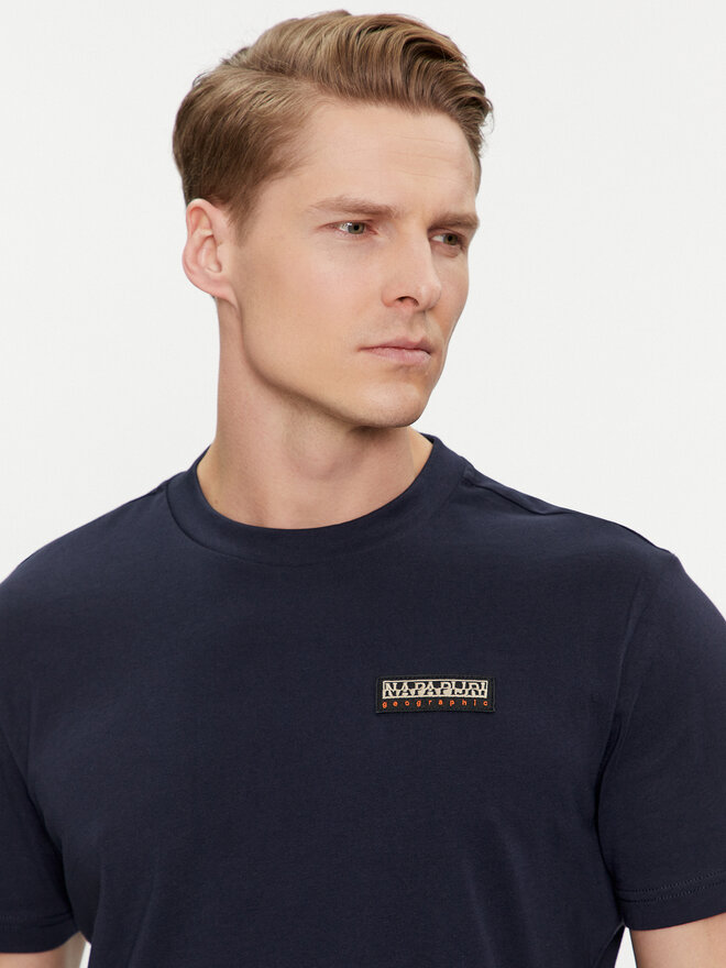 Napapijri Napapijri T-Shirt Iaato NP0A4HFZ Dunkelblau Regular Fit
