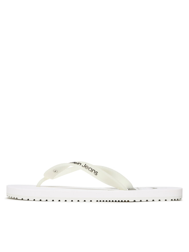 Calvin Klein Jeans Flip flop Calvin Klein Jeans Beach Sandal Monogram Tpu YM0YM00838 Alb