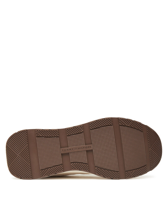 Tommy Hilfiger Сникърси Tommy Hilfiger Casual Fashion Runner Mix FW0FW08693 Екрю