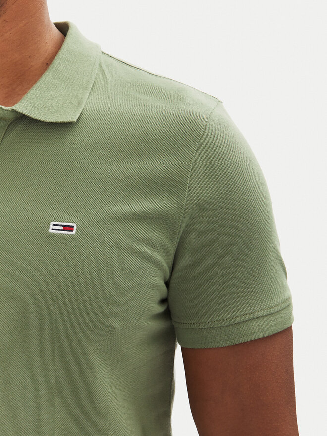 Tommy Jeans Tommy Jeans Poloshirt DM0DM20676 Grün Slim Fit