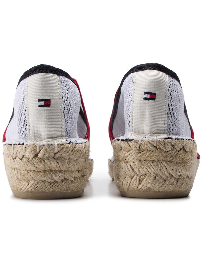 Tommy Hilfiger Espadrilles Tommy Hilfiger Tommy Mesh Sporty Espadrille FW0FW03792 Weiß