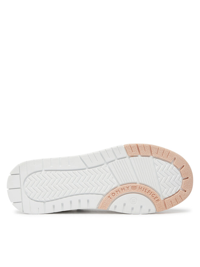 Tommy Hilfiger Сникърси Tommy Hilfiger Low Cut Lace-Up Sneaker T3A9-33527-1269 S Бял