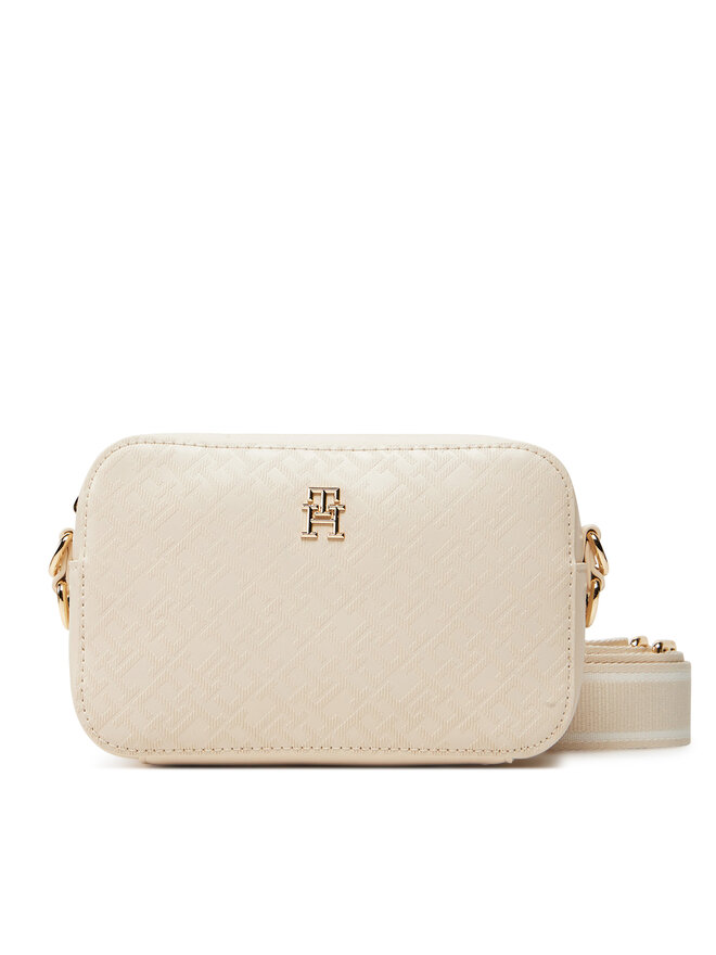 Tommy Hilfiger Kabelka Tommy Hilfiger Th Distinct Camera Bag Mono AW0AW17221 Béžová