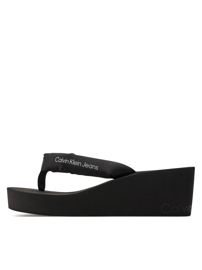 Calvin Klein Jeans Σαγιονάρες Calvin Klein Jeans Beach Wedge Sandal Padded Ny YW0YW01397 Μαύρο