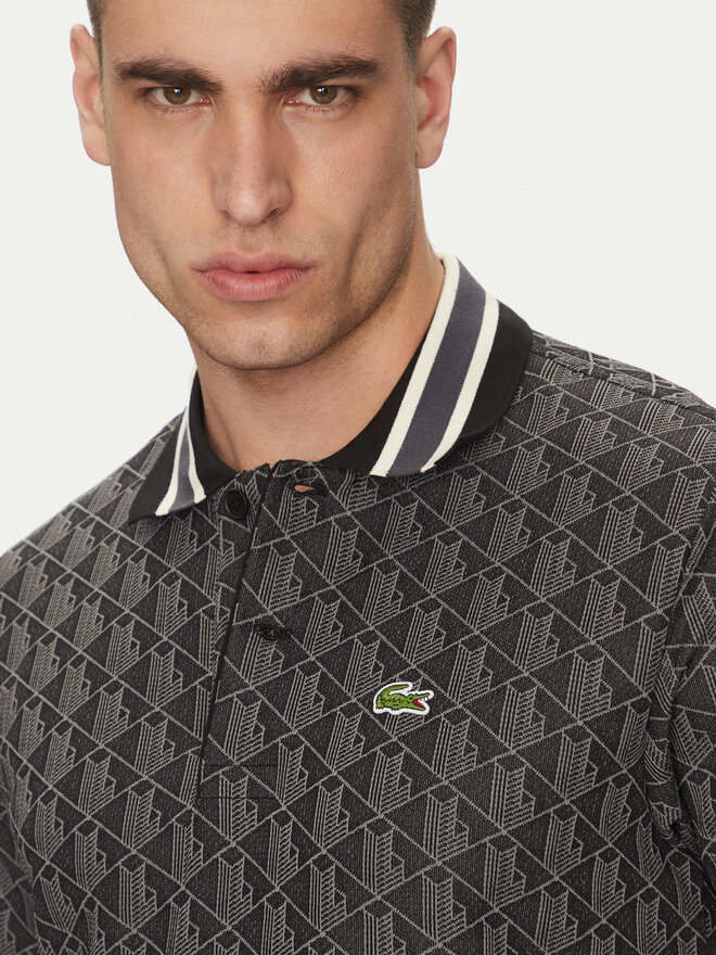 Lacoste Lacoste Polo marškinėliai DH1417 Juoda Regular Fit