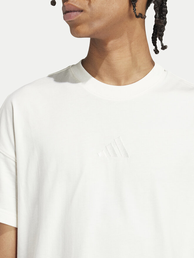 adidas adidas Marškinėliai ALL SZN IV5217 Balta Loose Fit