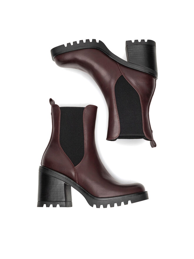 Jenny Fairy Klassische Stiefeletten Jenny Fairy WYL3917-1 Dunkelrot