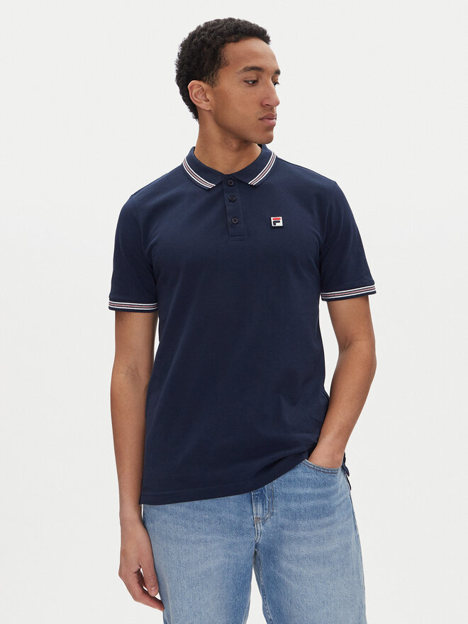Fila Fila Polo majica Lubeek FAM0898 Mornarsko modra Regular Fit