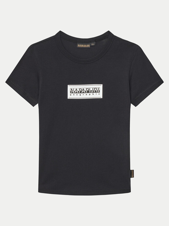 Napapijri Napapijri T-Shirt Chamois NP0A4ILE M Μαύρο Regular Fit
