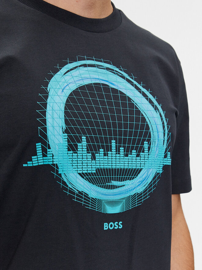 BOSS Boss Majica Tee 8 50506372 Mornarsko modra Regular Fit
