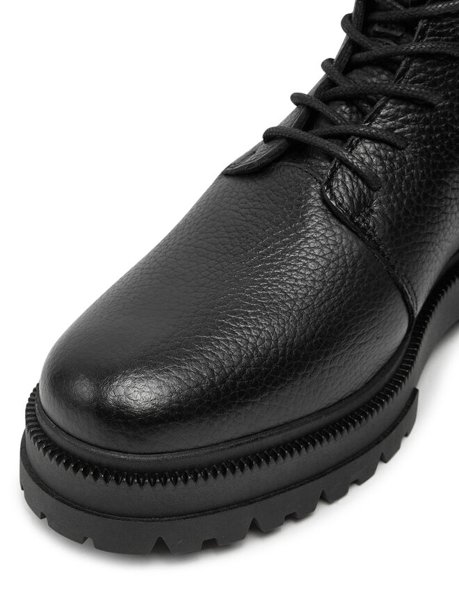 Tommy Hilfiger Μπότες Tommy Hilfiger Th Chunky Tl Lace Up Boot FM0FM05270 Μαύρο