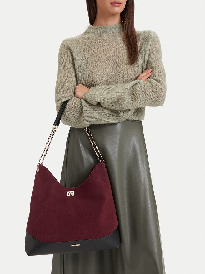 GINO ROSSI Handtasche GINO ROSSI EO-LA321-2424 Dunkelrot