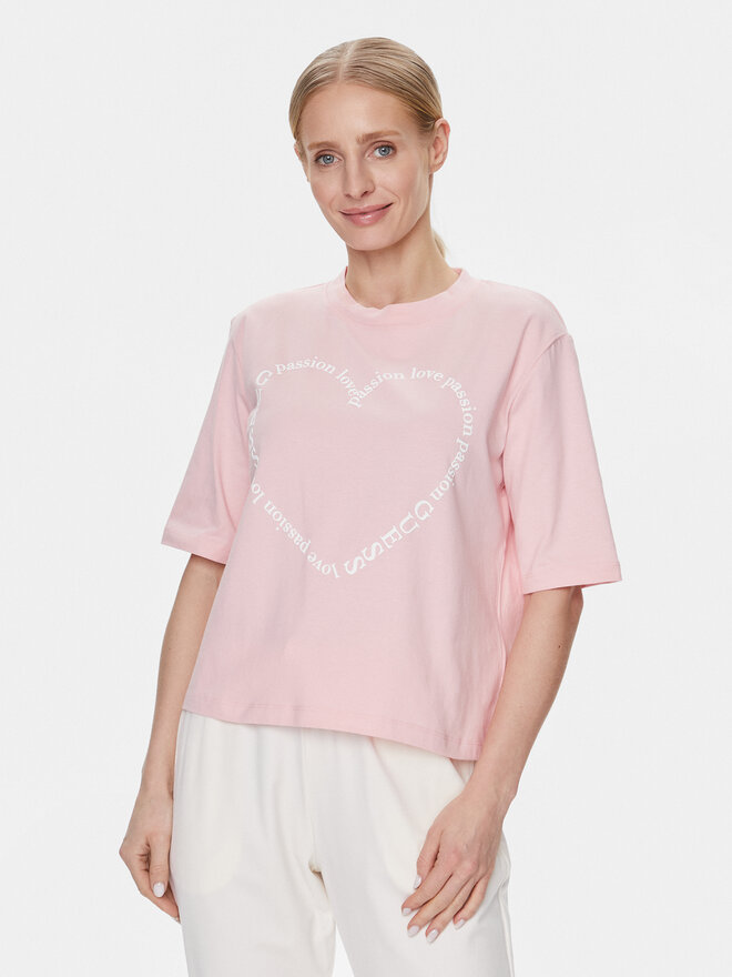 Guess Guess Camiseta V4RI07 K8FQ4 Rosa Boxy Fit