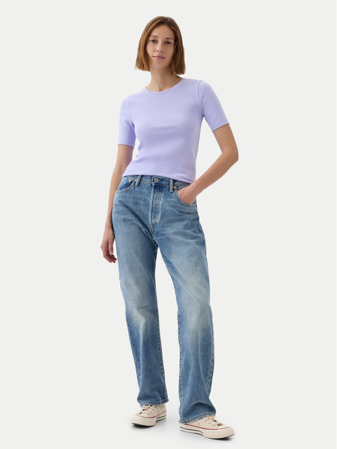 Gap Gap Marškinėliai 540635-11 Violetinė Slim Fit