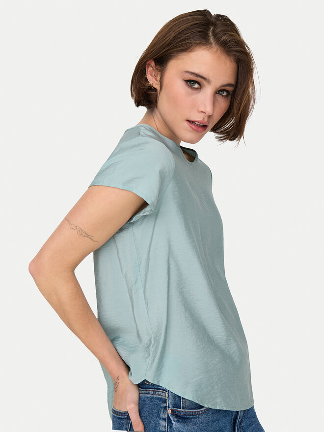 ONLY ONLY Marškinėliai Aya 15339742 Žalia Regular Fit
