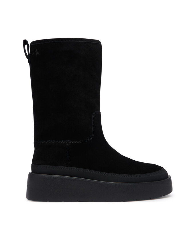 Calvin Klein Schneeschuhe Calvin Klein Flatform Mid Boot Suede Wl HW0HW03181 Schwarz