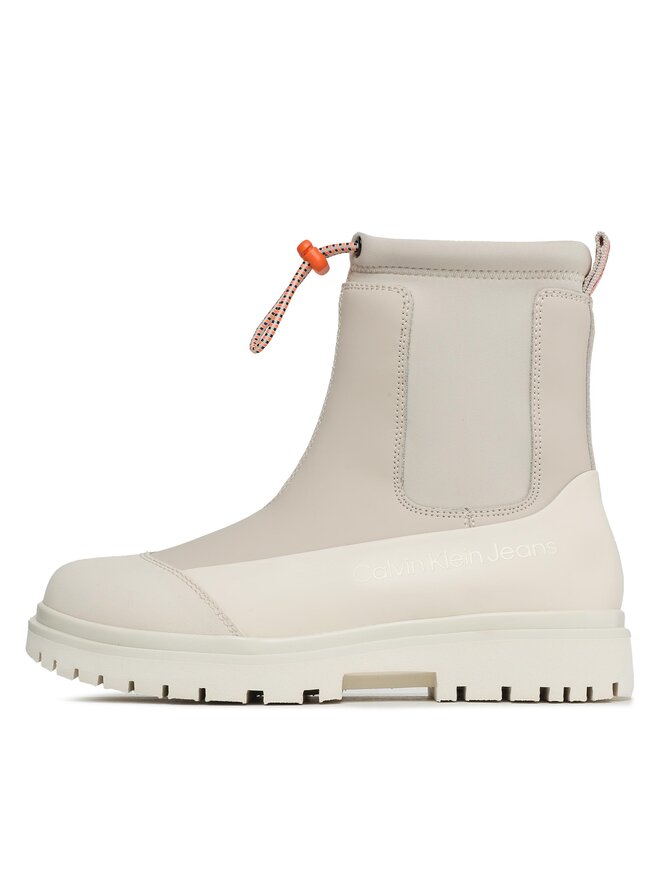 Calvin Klein Jeans Ботильйони Calvin Klein Jeans Chunky Combat Chelsea Boot Rub YW0YW01065 Бежевий