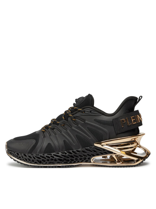 Plein Sport Tenisice Plein Sport Chrome Tiger Gen.X.-02 FACS USC0398 STE003N Crna