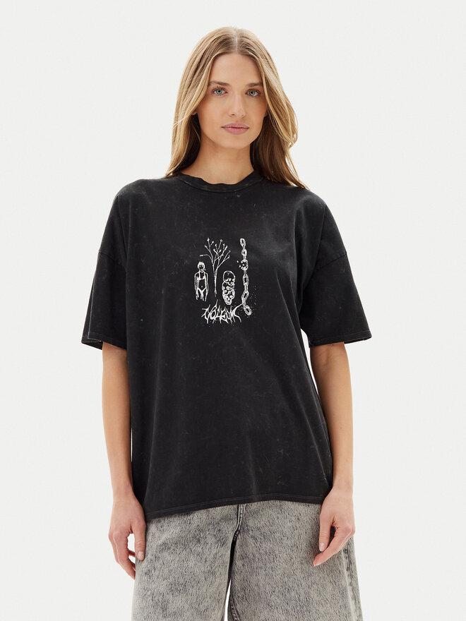 Volcom Volcom Marškinėliai Voltrip B3512508 Juoda Oversize