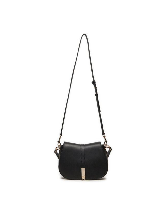 Tommy Hilfiger Handtasche Tommy Hilfiger Heritage Saddle Bag AW0AW16285 Schwarz