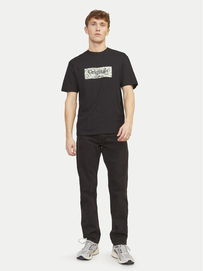 Jack&Jones Jack&Jones Majica Lafayette 12250436 Črna Relaxed Fit
