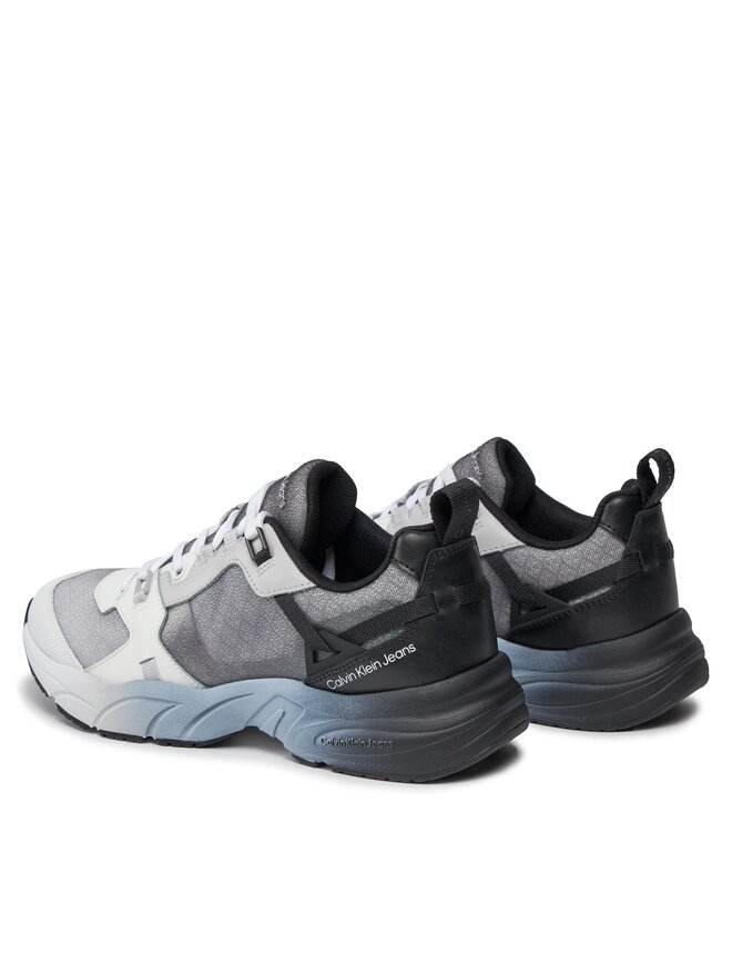 Calvin Klein Jeans Sneakersy Calvin Klein Jeans Retro Tennis Low Lace Mix Ml Sat YW0YW01307 Czarny