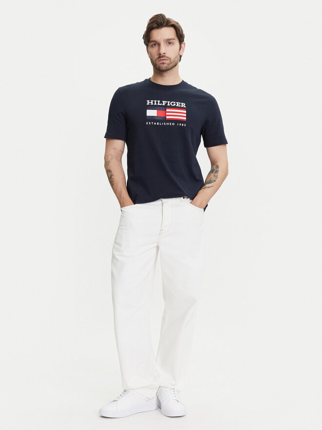 Tommy Hilfiger Tommy Hilfiger Marškinėliai American Monotype MW0MW39843 Tamsiai mėlyna Regular Fit