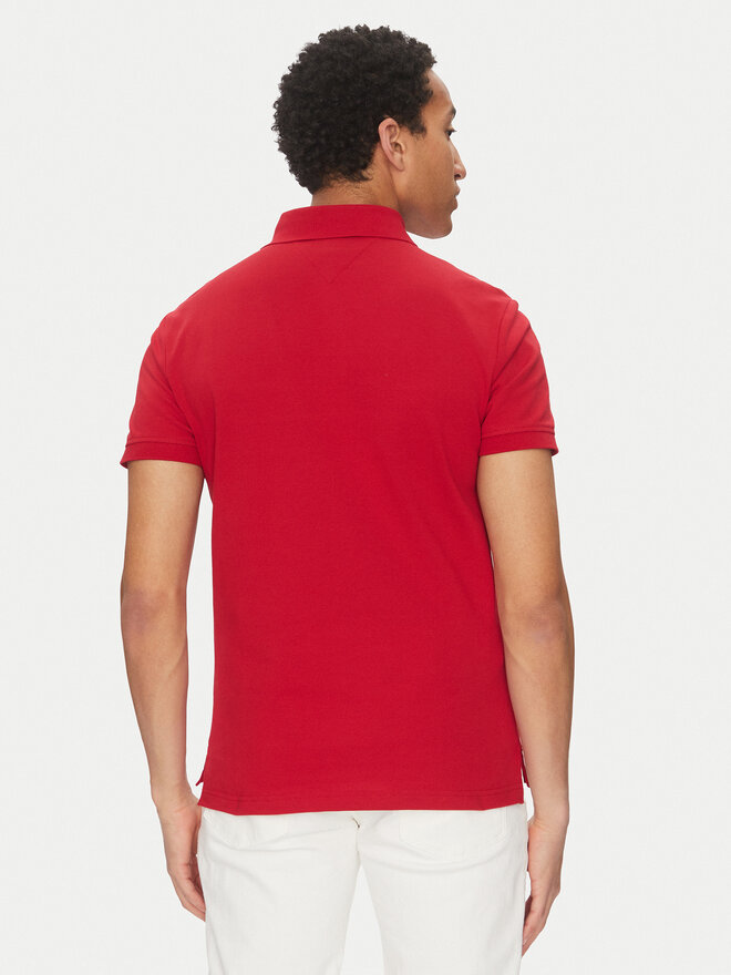 Tommy Hilfiger Tommy Hilfiger Poloshirt Chest Insert MW0MW38130 Rot Regular Fit