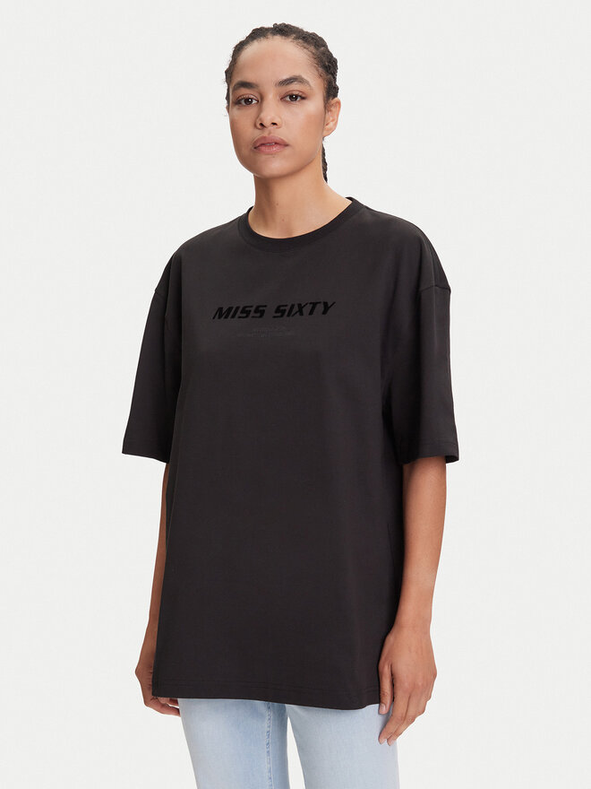 Miss Sixty Miss Sixty T-Shirt 6S2SJ76100 Μαύρο Oversize