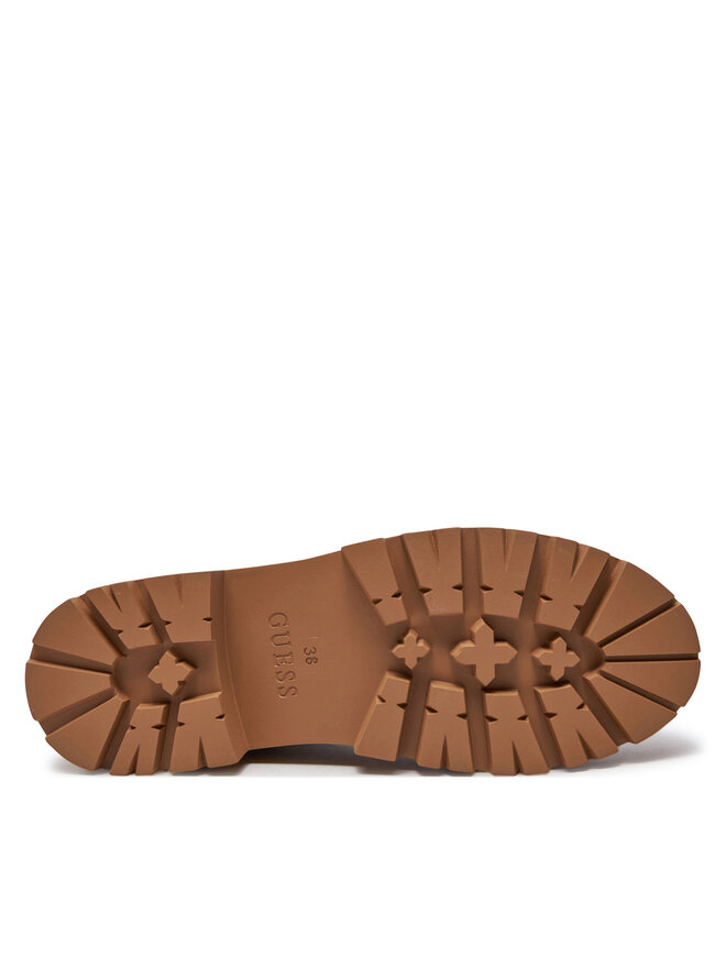 Guess Polokozačky Guess Vaina FLTSLR LEM10 Hnědá
