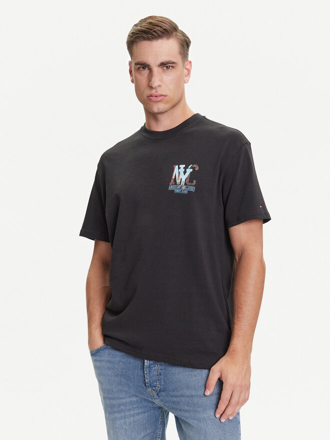 Tommy Jeans Tommy Jeans T-Shirt Novelty DM0DM21831 Grau Relaxed Fit