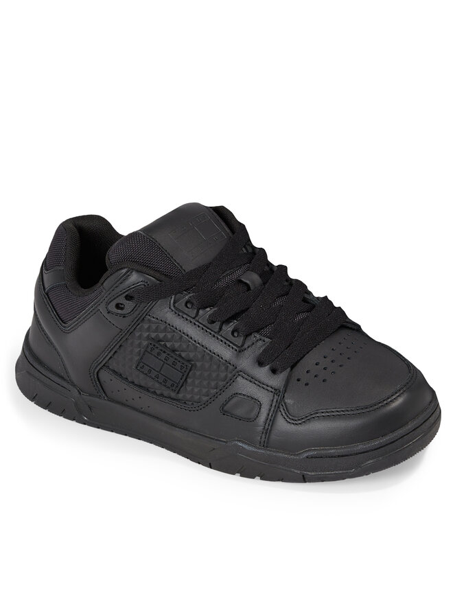 Tommy Jeans Снікерcи Tommy Jeans Tjm Leather Skater Tongue EM0EM01260 Чорний