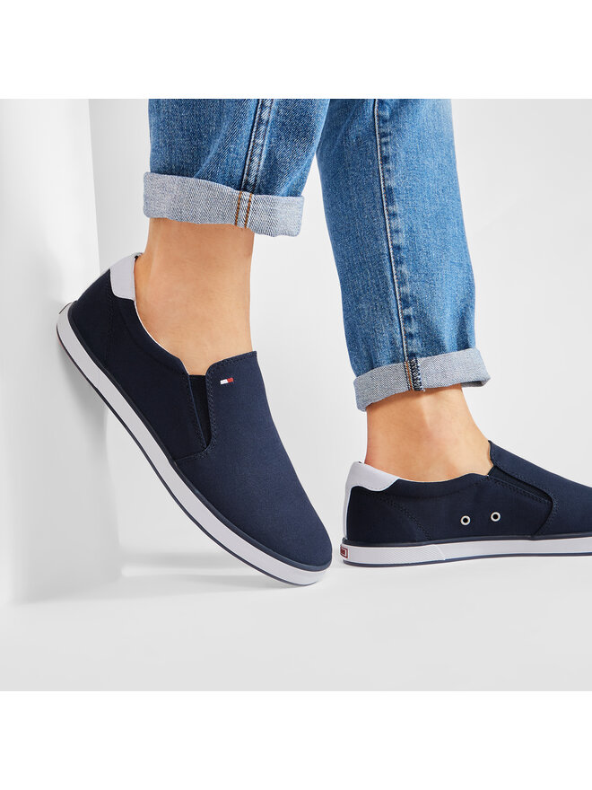 Tommy Hilfiger Πάνινα παπούτσια Tommy Hilfiger Harlow 2D FM0FM00597 Σκούρο μπλε