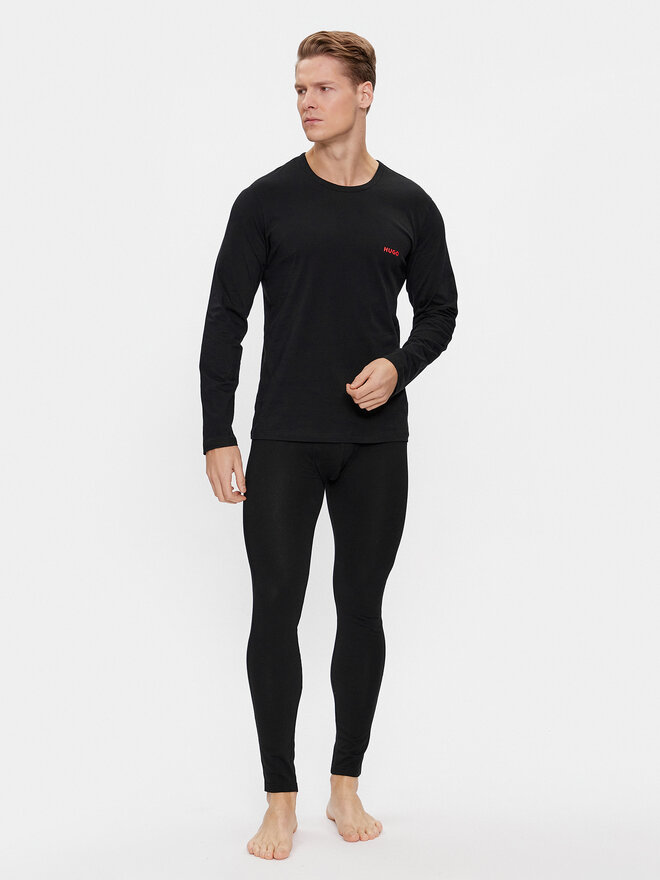 HUGO Hugo Hosszú alsónemű Long John Linked 50485314 Fekete Skinny Fit