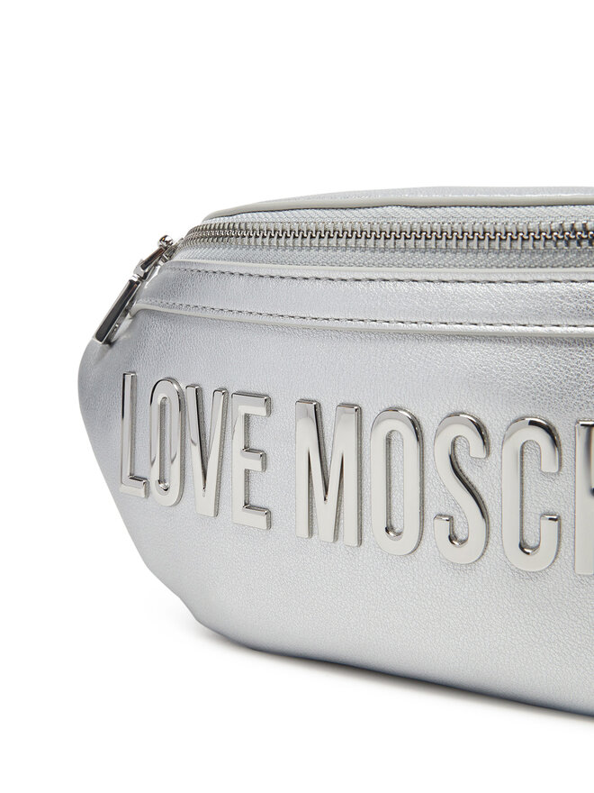 LOVE MOSCHINO Saszetka nerka LOVE MOSCHINO JC4195PP1MKD196B Srebrny