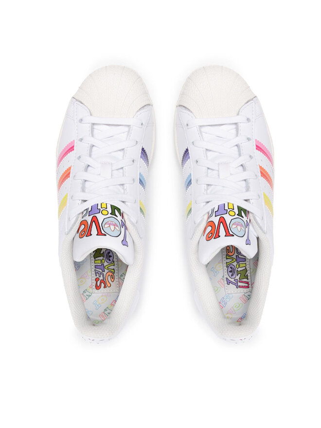 Sneakersy adidas Superstar Pride GW2415 Bia?y | eobuwie.com.pl