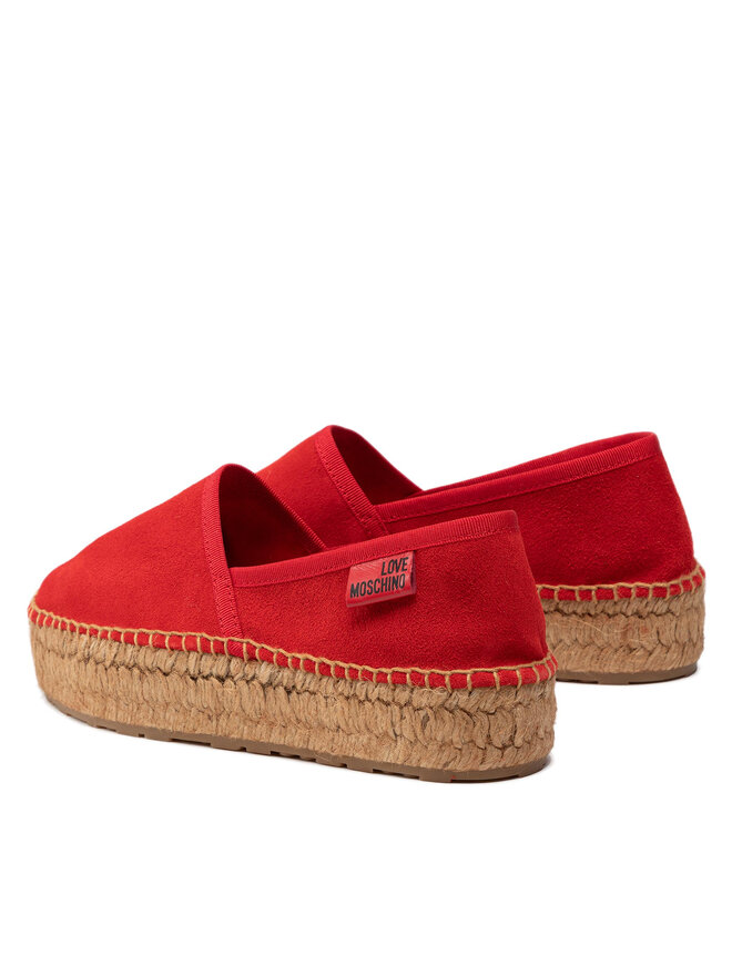 LOVE MOSCHINO Espadrilės LOVE MOSCHINO JA10063G1EIG0500 Raudona