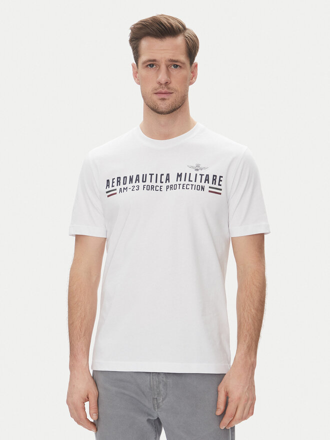 Aeronautica Militare Aeronautica Militare T-Shirt 251TS1942J538 Weiß Regular Fit