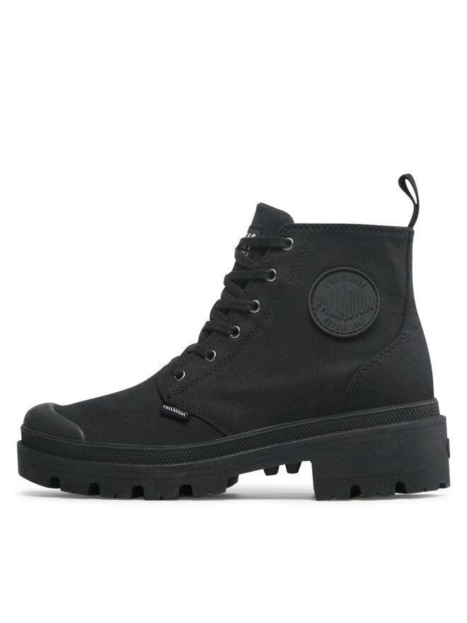 Palladium Bakancs Palladium Pallabase Twill 96907-008-M Fekete