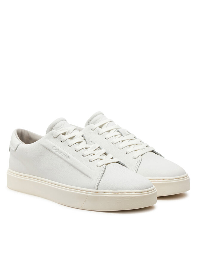 Calvin Klein Sneakersy Calvin Klein Low Top Lace Up Lth HM0HM01516 Bílá