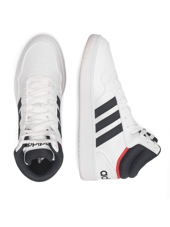 adidas Sneakersy adidas HOOPS 3.0 MID GY5543 Biały