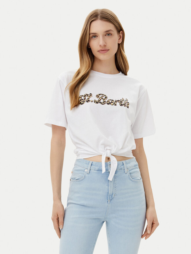 Silvian Heach Silvian Heach Футболка Knippi GPP25190TS Білий Regular Fit