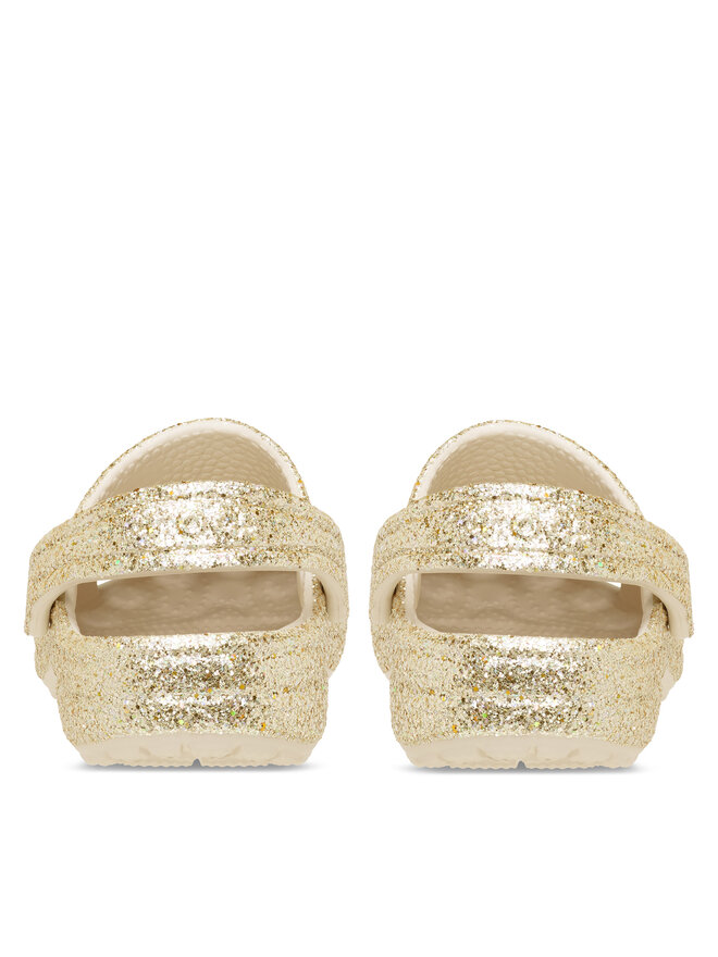 Crocs Pantoletten Crocs Classic Chunky Glitter Clog K 211939 Goldfarben