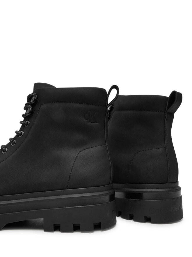 Calvin Klein Jeans Schnürstiefeletten Calvin Klein Jeans Lugged Laceup Boot Oxf Hiking Nb YM0YM01076 Schwarz