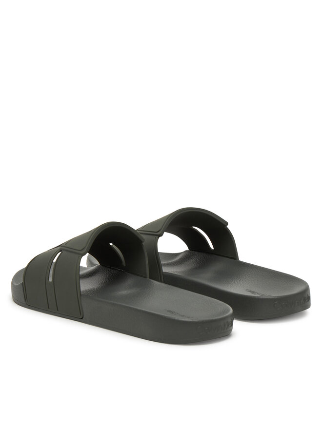 Calvin Klein Nazouváky Calvin Klein Pool Slide Double T HM0HM01752 Khaki
